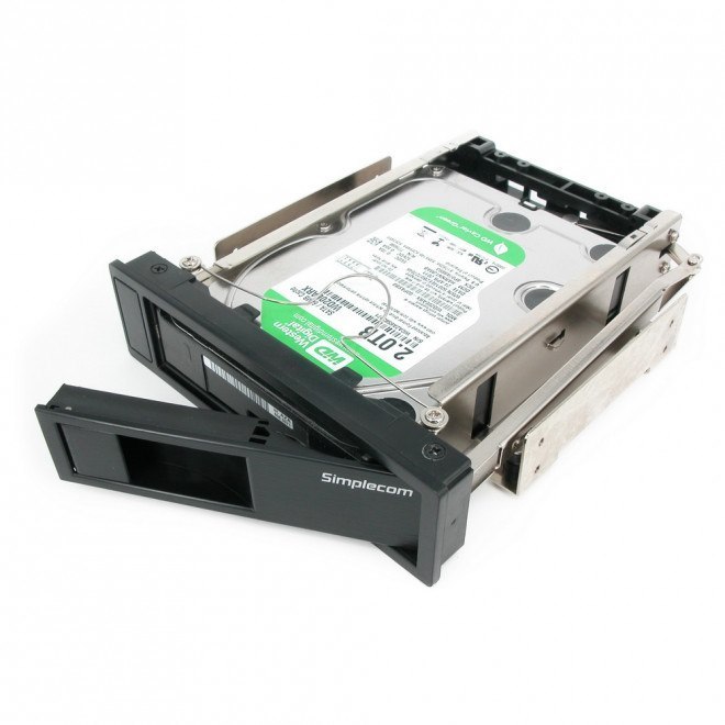 Simplecom SC314 Internal 5.25' Bay Mobile Rack 3.5' Sata HDD Backplane Enclosure