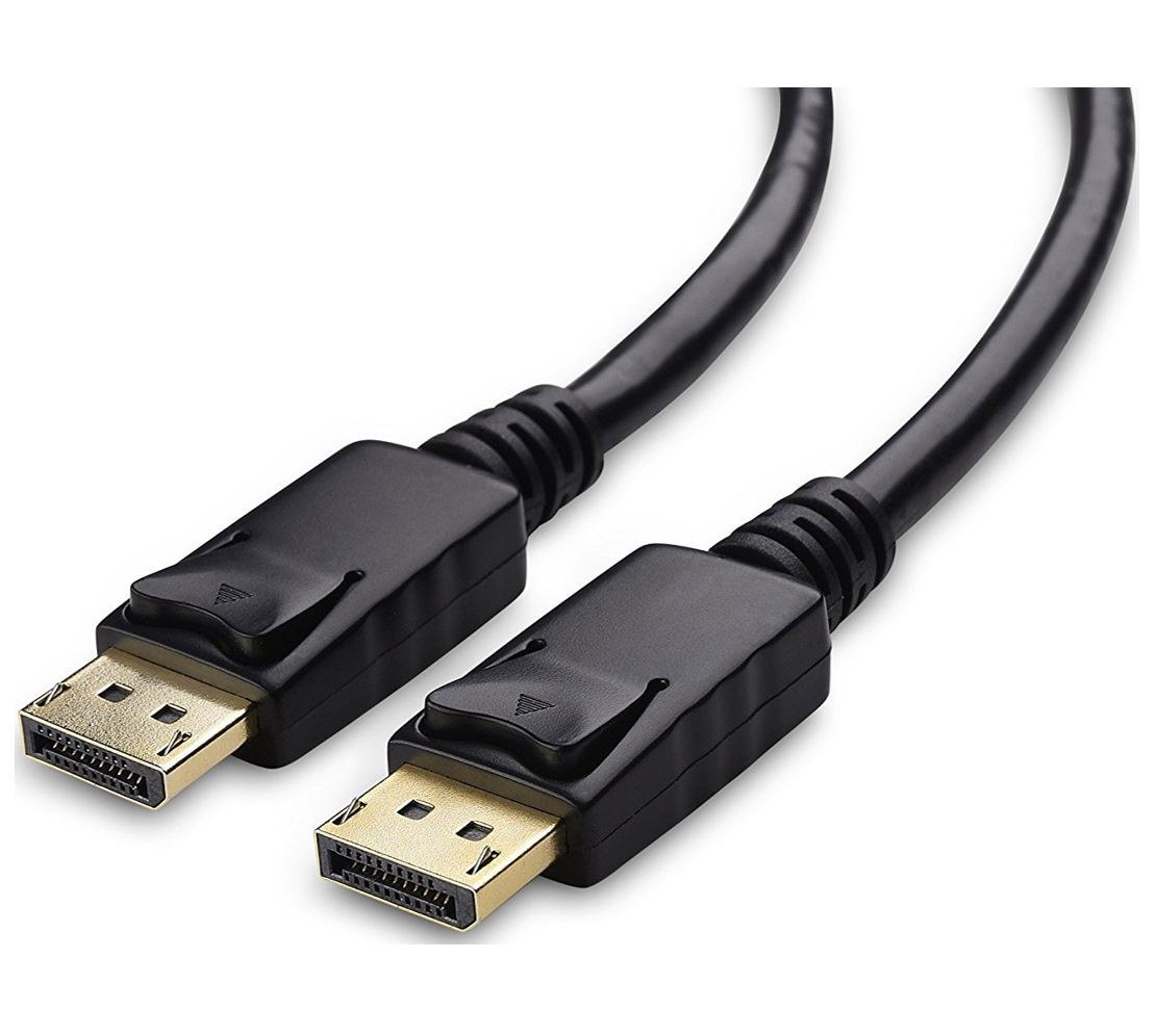 Astrotek DisplayPort DP Cable 1M - Male To Male DP1.2 4K 20 Pins 30Awg Nickle Plated Assembly Type Black PVC Jacket RoHS