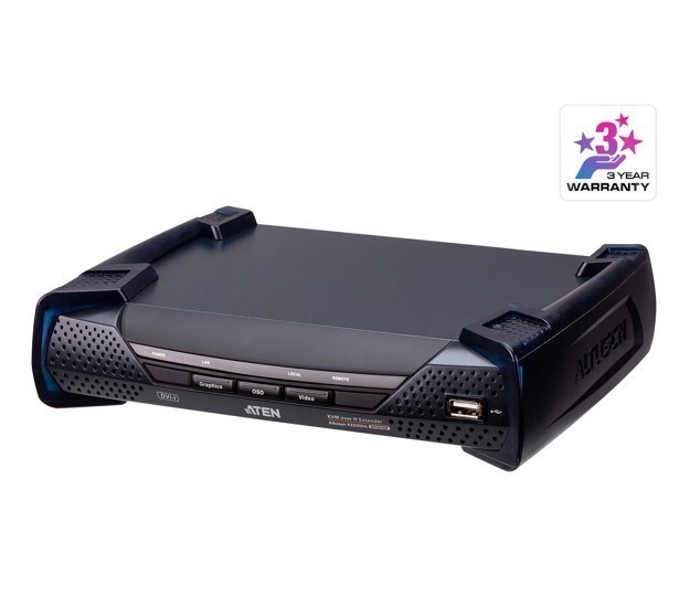 Aten Dvi Single Display KVM Over Ip Receiver With SFP Fibre Optic Network Connection