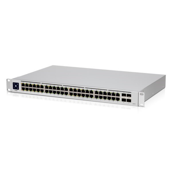 Ubiquiti UniFi 48 Port Managed Gigabit Layer2 & Layer3 Switch - 48X Gigabit Ethernet Ports W/ 32X 802.3At Poe+, 4X SFP Port Touch Display 210W