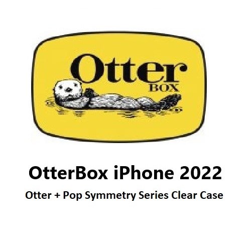 OtterBox Apple New iPhone 6.1' 2022 Otter + Pop Symmetry Series Clear Case - Flower Of The Month (77-89714), 3X Military Standard Drop Protection