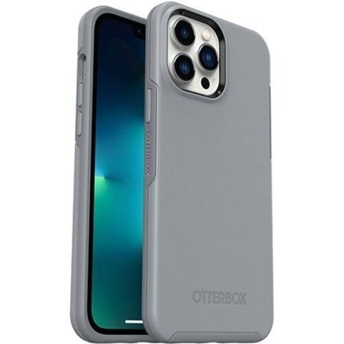 OtterBox Apple iPhone 13 Pro Max Symmetry Series Antimicrobial Case - Resilience Grey (77-83488), 3X Military Standard Drop Protection, Ultra-Slim