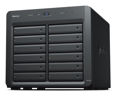 Synology Expansion Unit DX1222 12-Bay 3.5" Diskless Nas For Cmptabile Scalable Models , Synology Drives Only