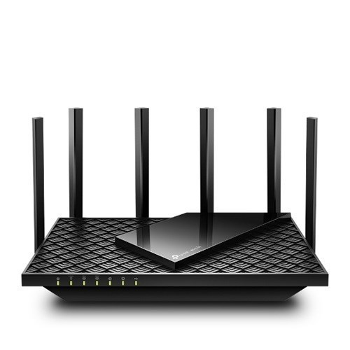TP-Link Ax5400 Tri-Band Wi-Fi 6E Router 574 MBPS At 2.4 GHz 2402 MBPS At 5 GHz 2402 MBPS At 6 GHz 6xAntennas, Bcom 1.7 GHz QuadCore Cpu, 1xGigabit Wan