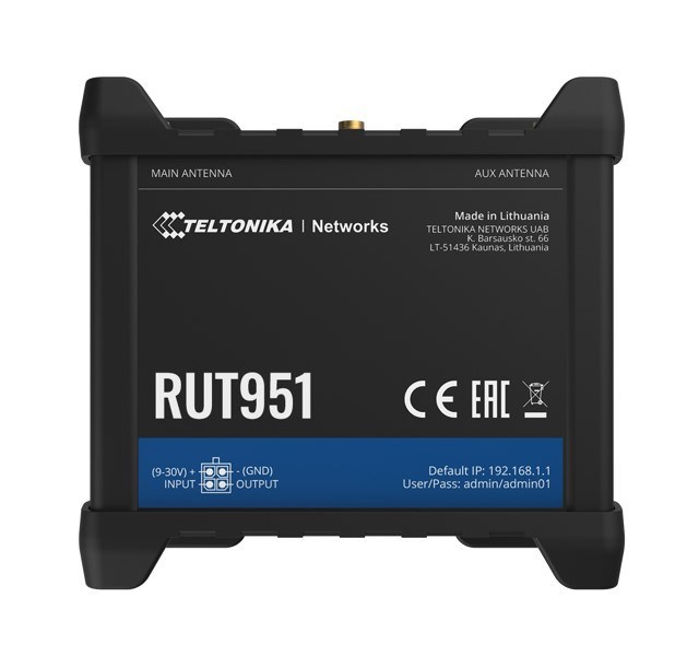 Teltonika Industrial Cellular Router, Dual Sim 4G, Automatic Wan Failover