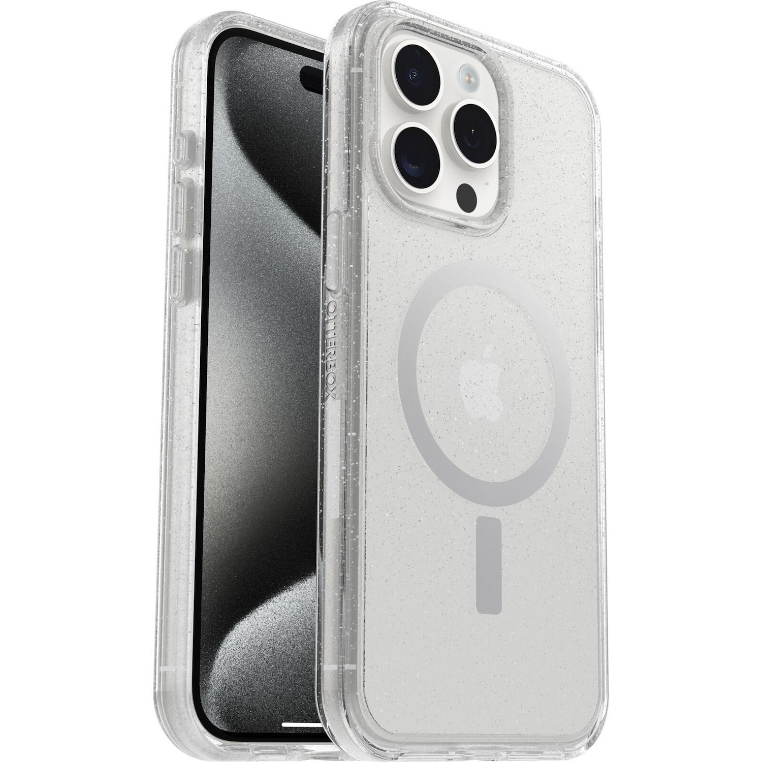 OtterBox Symmetry+ Case for Apple iPhone 15 Pro Max Smartphone - Clear