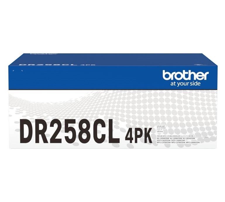 Brother DR-258CL Drum Unit To Suit MFC-L8390CDW/MFC-L3760CDW/MFC-L3755CDW/DCP-L3560CDW/DCP-L3520CDW/HL-L8240CDW/HL-L3280CDW/HL-L3240CDW -Up To 30,000