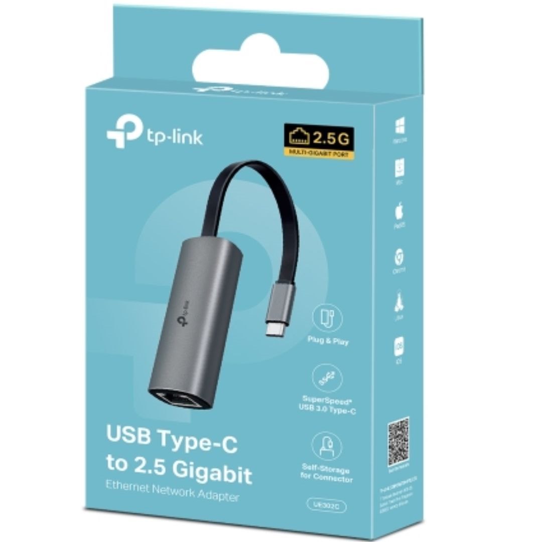 TP-Link Ue302c Usb Type-C To 2.5 Gigabit Ethernet Network Adapter