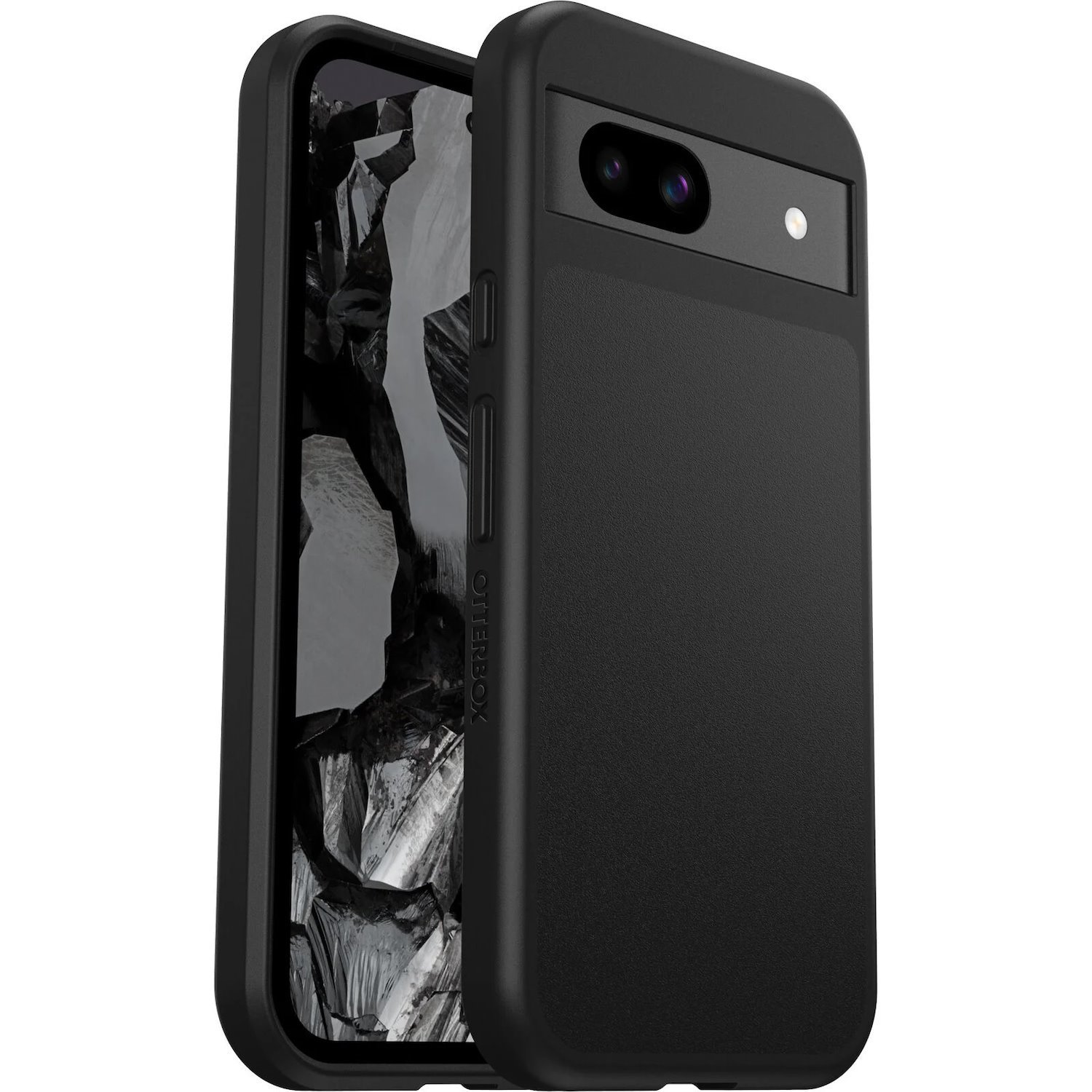 OtterBox React Google Pixel 8A (6.1') Case Black - (77-95308), Drop+ Military Standard,Raised Edges,Hard Case, 7 Years Warranty