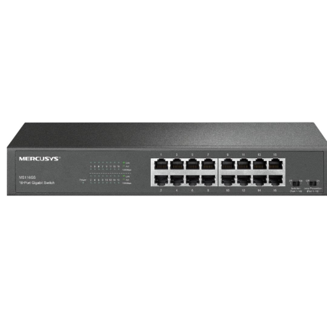 TP-Link Mercusys MS116GS 16-Port Gigabit Desktop/Rackmount Switch