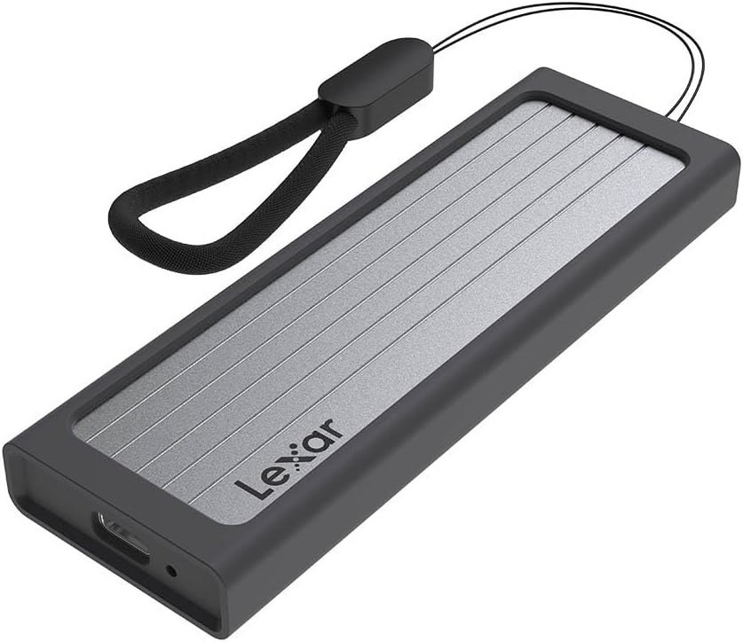 Lexar E6 M.2 SSD Enclosure, Supports M.2 NVMe SSD Usb 3.2 Gen 2 High-Speed Interface With Data Transfer Rates Up To 10Gbps