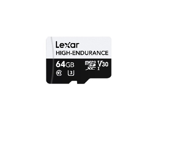 Lexar High-Endurance microSDXC™ Uhs-I Cards 64GB High-Endurance microSDXC Uhs-I, C10, Uhs-I (U3), V30, Up To 100MB/s Read, Up To 35MB/s Write