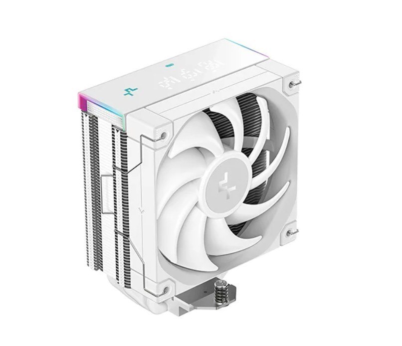 DeepCool Ak400 Digital Pro White Performance Cpu Cooler, 4 Heat Pipe Tower, High-Performance FDB Fan, Multi-Data Point Screen, Intel Lga1700/1200/1151