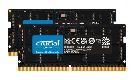 Crucial 128GB (2x64GB) DDR5 Sodimm 5600MHz CL46 Desktop PC Memory