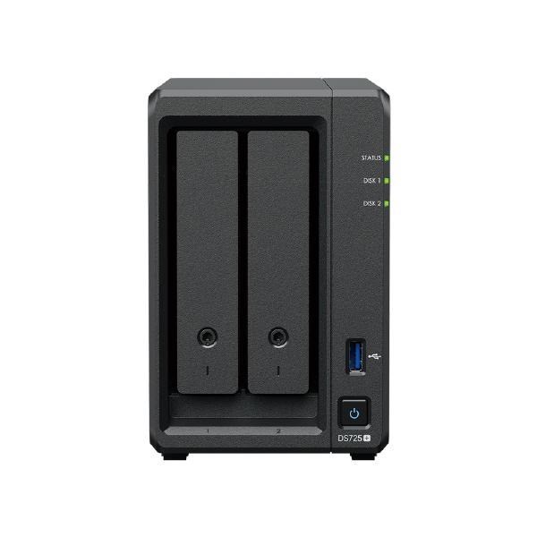 Synology DiskStation DS725+ 2-Bay 3.5" Diskless 1 X 1GbE + 1 X 2.5GbE, Nas (Scalable) , Amd Ryzen R1600 Dual Core, 4GB Ram, 1xUSB3, Expansion -Usb C