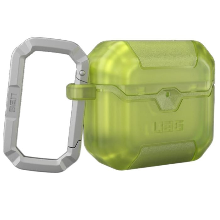 Uag Scout Apple Airpods Pro (3RD Gen) Rugged Case - Active Neon (104133118140), Drop+ Military Standard, Detachable Carabiner, 1 Years Warranty