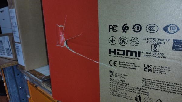 Lenovo Box Damaged Lenovo ThinkVision E24-40 -64Bamar1au- 23.8" Wled Ips FHD (16:9), Hdmi, DP, Vga, Pivot, H/Adj, SPKR, 3YR (Replaces 63Edmar2au)