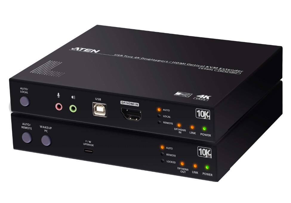 Aten Usb True 4K DisplayPort/HDMI Optical KVM Extender (True 4K @ 10 KM)