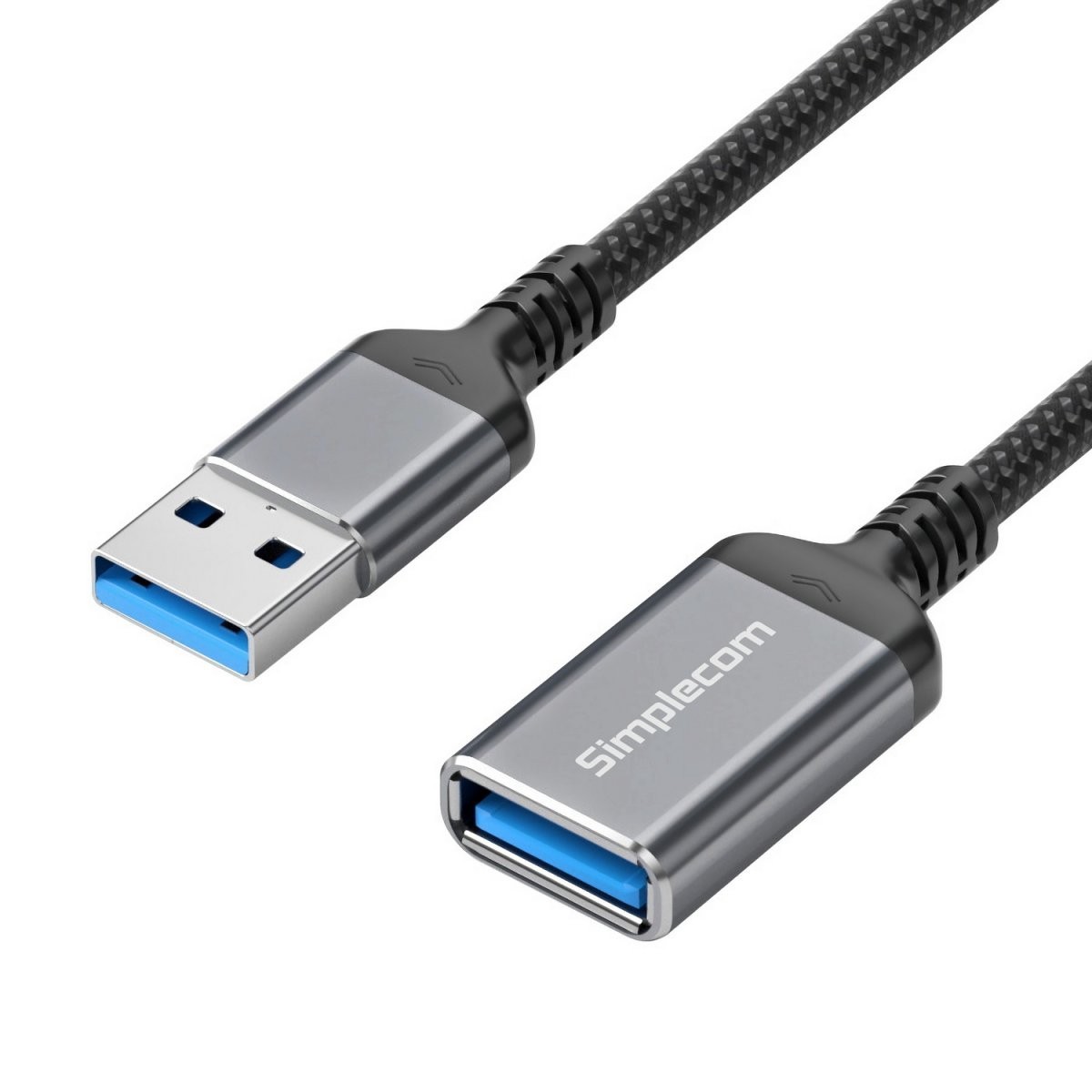 Simplecom Cau320 Usb 3.0 Extension Cable Usb-A Male To Usb-A Female Nylon Braided 2.0M