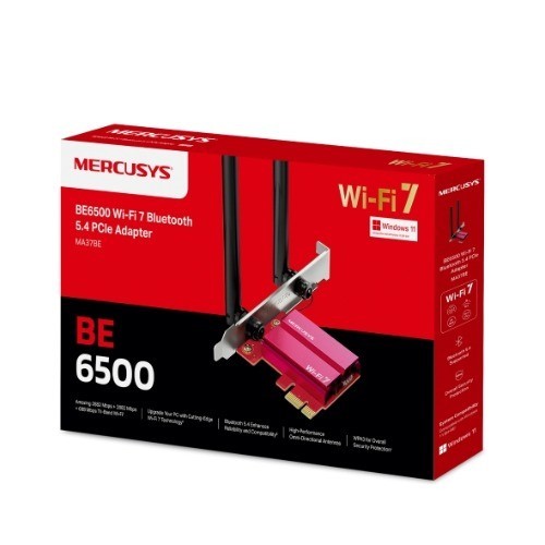 TP-Link Mercusys Be6500 Wi-Fi 7 Bluetooth 5.4 PCIe Adapter (Ma37be)