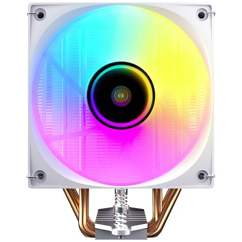 Antec F400 Argb - White, 120MM Argb PWM Fan, 4 Copper Heat Pipes, 205W TDP, 600–1700RPM, 63CFM Airflow, Intel Lga1851/1700, Amd Am5
