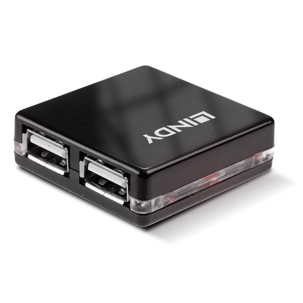 Ultra Compact 4 Port USB 2.0 Hub