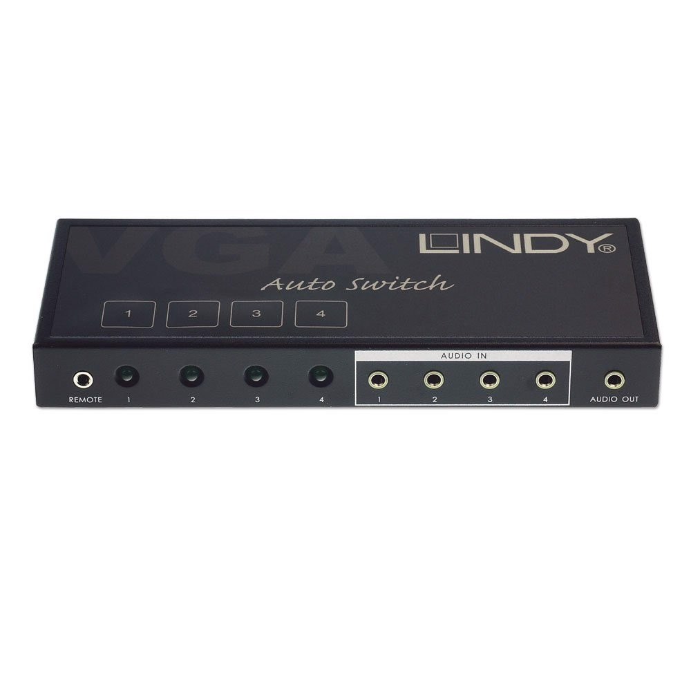 4 Port VGA & Audio Switch, 4x VGA+Audio Inputs / 1x VGA+Audio Output