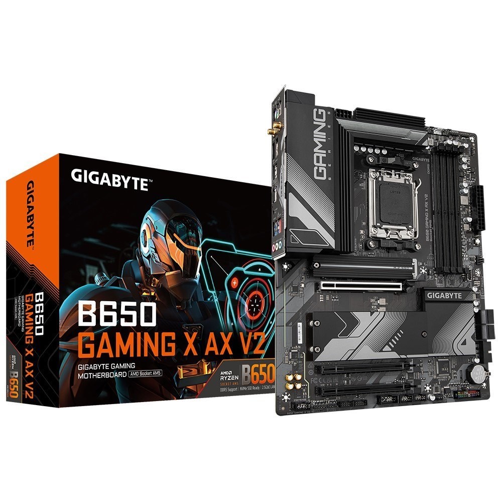 Gigabyte B650 Gaming X Ax V2 Amd Am5 Atx Motherboard 4X DDR5~128GB,2x PCIe X16, 3X M.2, 4X Sata 6, 4X Usb 3.2, 1X Usb-C, 3X Usb 2.0