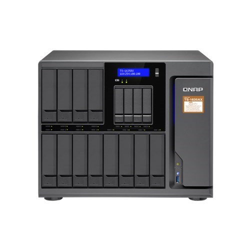Qnap Ts-1635Ax-8G Nas Tower Quad Core 1.6GHz Cortex-A72 124 X Sata6 8GB DDR4 Ram