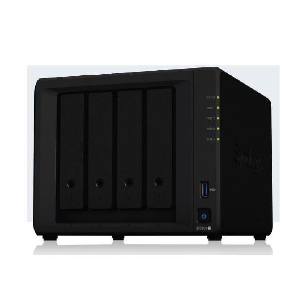 Synology DiskStation DS920+ 4-Bay 3.5" Diskless, Intel Celeron J4125 4-Core, 2xGbE Nas (SMB) - 4GB Ram, 2 X Usb3, 1 X Esata 3 YR WTY