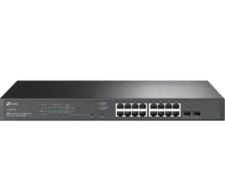 TP-Link TL-SG2218P JetStream 18-Port Gigabit Smart Switch, 16-Port PoE+, Omada SDN, 2X GBit SFP Slots, 150W PoE Budget