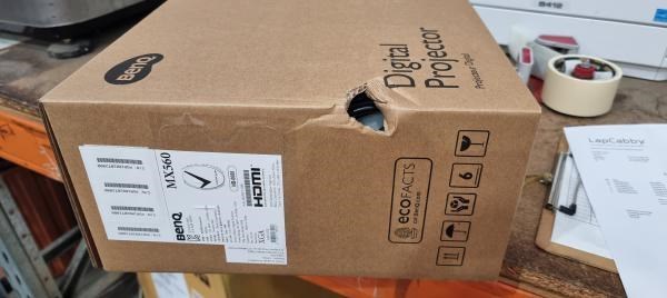 BenQ MX560 Xga, Lamp, DLP, Business Projector, 1024X768 Resolution, 4000 Lumens, 20,000:1 Contrast, 2 Year Warranty, White (Box Damage)