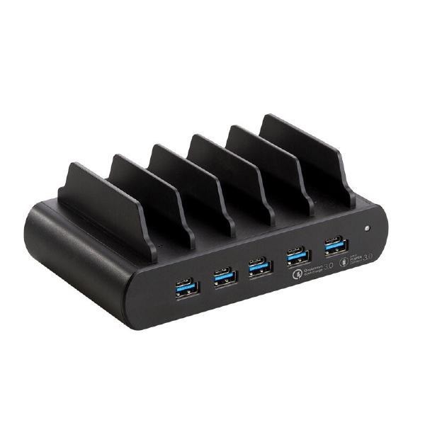 Shintaro 150W 5-Port GaN Charger Usb-C &Amp; Usb-A (Docking Bays) Multi-Port Fast Charing For Laptops, Smartphones, Tablets - Power Sharing Optimisation