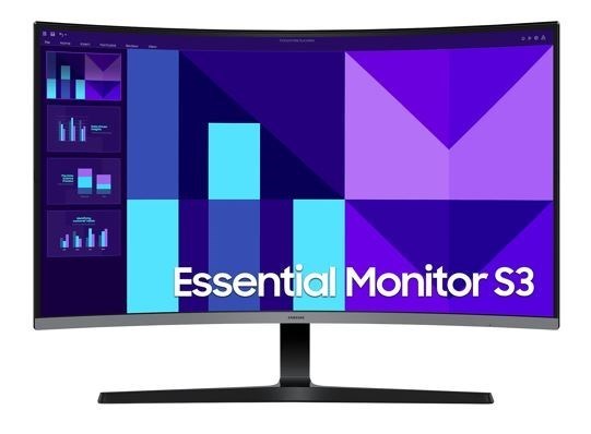 Samsung 32' S39GD FHD 100Hz Curved Monitor 1920X1080 4MS 16:9 1500R Tilt Vesa Va Hdmi D-Sub Headphone Flicker Free Eye Saver Mode Black