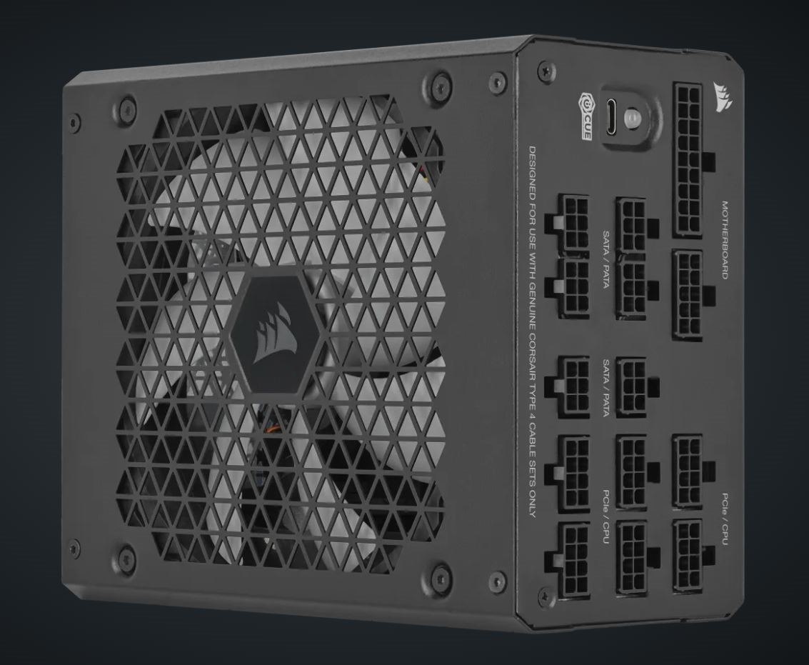 Corsair HX1000i Atx High Performance Platinum Psu, Icue 2024. PCIe 5.0, Atx 3.1, 12VHPWR Cable Included.