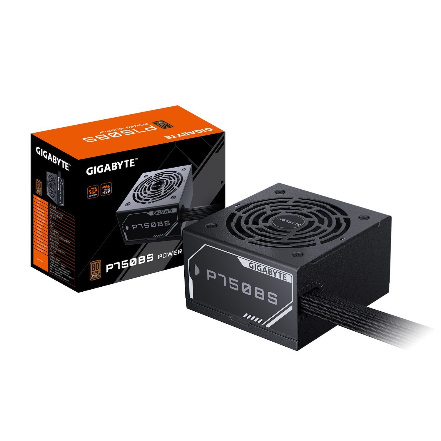 Gigabyte P750BS Power Supply, 750W, Atx12v, 80 Plus Bronze Fan, Type 120MM Fluid Dynamic Bearing Fan