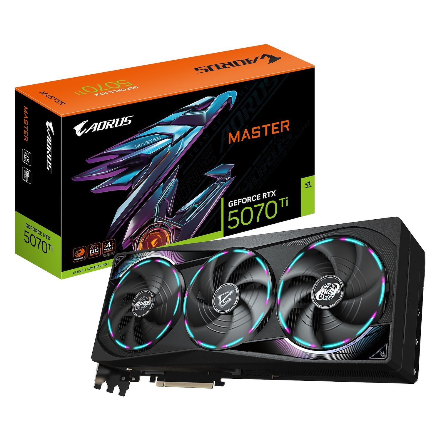 Gigabyte Gv-N507taorus M-16GD, GeForce RTX™ 5070 Ti, Cuda 8960, 16 GB, GDDR7, Pci-E 5.0, 750W, Hdmi 2.1B X1