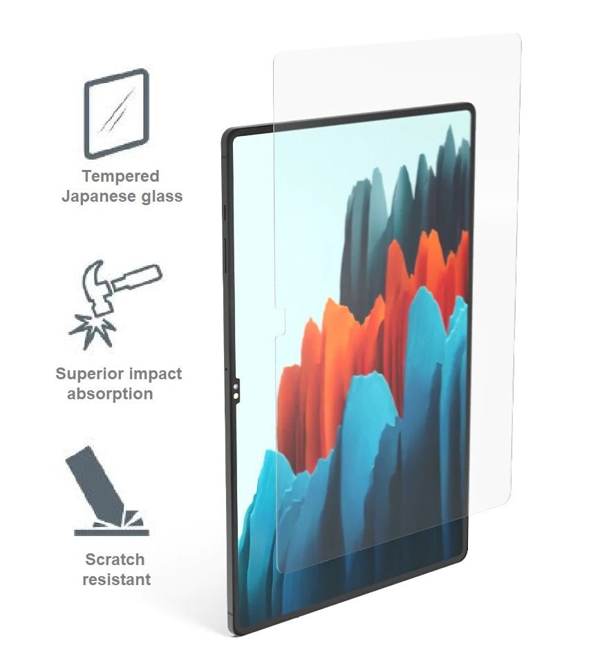 Cygnett OpticShield Samsung Galaxy Tab S10 Ultra/Tab S9 Ultra/Tab S8 Ultra(14.6')Japanese Tempered Glass Screen Protector-(CY4021CPTGL)2Years Warranty