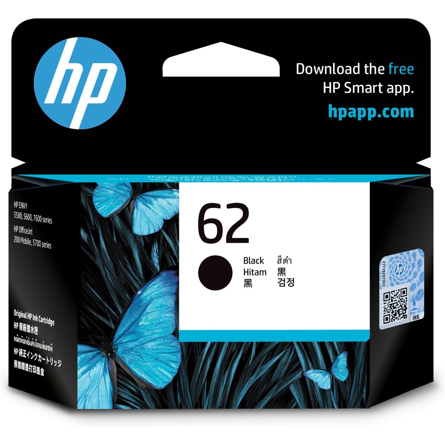 HP 62 Original Inkjet Ink Cartridge - Tri-colour Pack