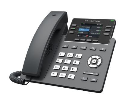 Grandstream 2.8'' Colour LCD Display, 3+3 Line Keys, 3 Sip Accounts, Gigabit Port, PoE Support