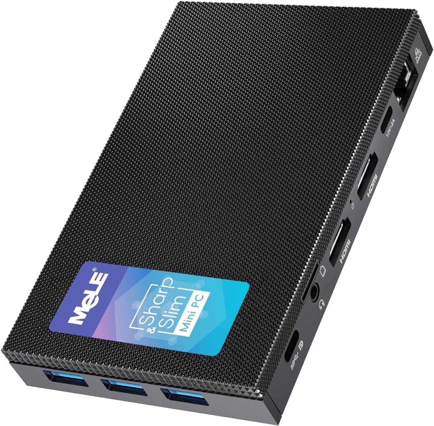 MeLE Fanless Mini PC Quieter3C N5105 16GB 512GB Windows 11 Pro Micro Desktop Computer with Full Function USB-C Small Service WiFi 6 Ethernet PXE PD Support SSD
