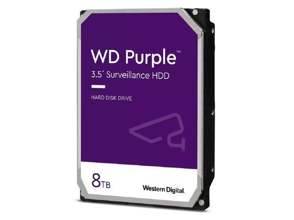 Western Digital WD Purple Wd85purz 8TB 5400RPM 256MB 3.5" Surveillance Internal Hard Drive, 3 Year Warranty