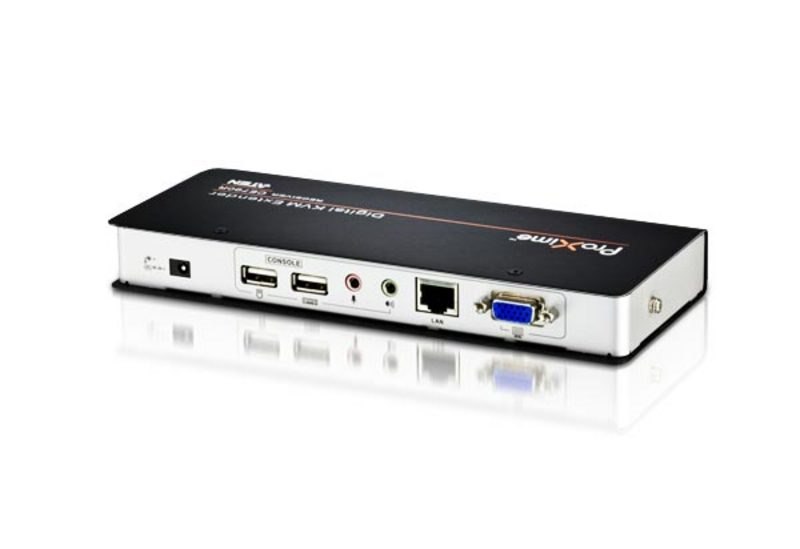 Aten Usb VGA/Audio Cat 5 KVM Extender With Deskew 1280 X 1024 @ 60Hz(300m); 1920 X 1200 @ 60Hz (150 M), RS-232, Audio - [ Old Sku: Ce-770 ]