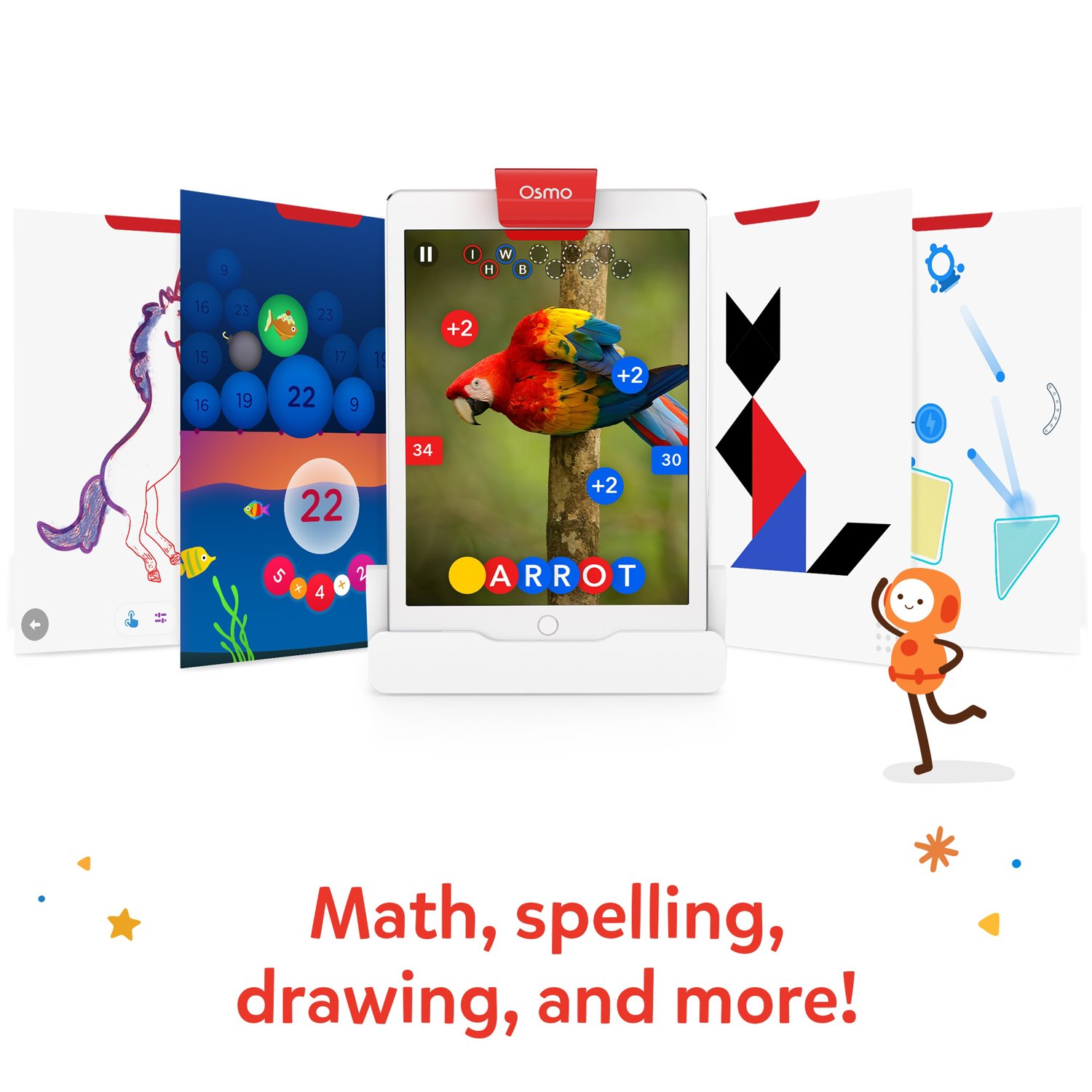 Osmo Genius Starter Kit for Classroom (4 Kits / 1 Teacher Guide / Plastic Pieces)