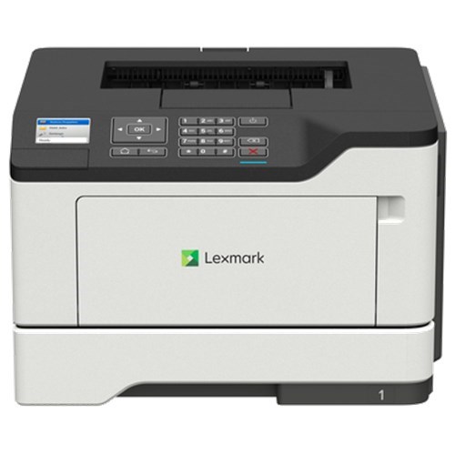 Lexmark Network-Ready; Duplex; 44 (A4)ppm; 1GHz Dual-Core; 512MB Ram, 1200X1200 Dpi; 250-SHT Input Tray; 100-SHT Feeder; 2.4-Inch Colour LCD & Keypad, 1Yr