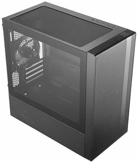 Cooler Master MasterBox MCB-NR400-KGNN-S00 Computer Case - Mini ITX, Micro ATX Motherboard Supported - Mini-tower - Steel, Plastic, Tempered Glass - Black