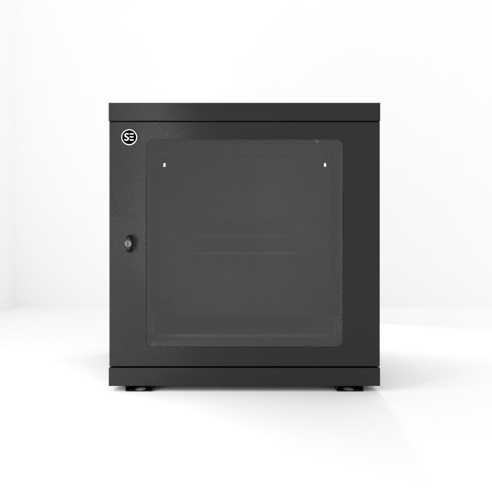 Serveredge 12Ru Fully Assembled Wall Mounted Cabinet - 528W X 450D X 637HIncludes: Toughened Glass DoorQuick Release Lockable Side PanelL-Shaped Rails1 X Cantilever ShelfCut Out Slots For Fans20 X Cag