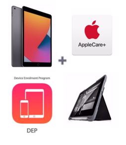 Apple 8th Gen 10.2-Inch iPad Wi-Fi 32GB - Space Grey + DEP Enrolment + AppleCare+ + STM Dux Plus duo (iPad 7th Gen) EDU