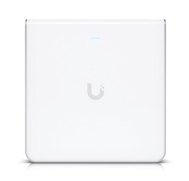 Ubiquiti UniFi Wi-Fi 6 Enterprise Sleek, Wall-Mounted WiFi 6E Access Point With An Integrated Four-Port Switch Designed For High-Density Office Networ