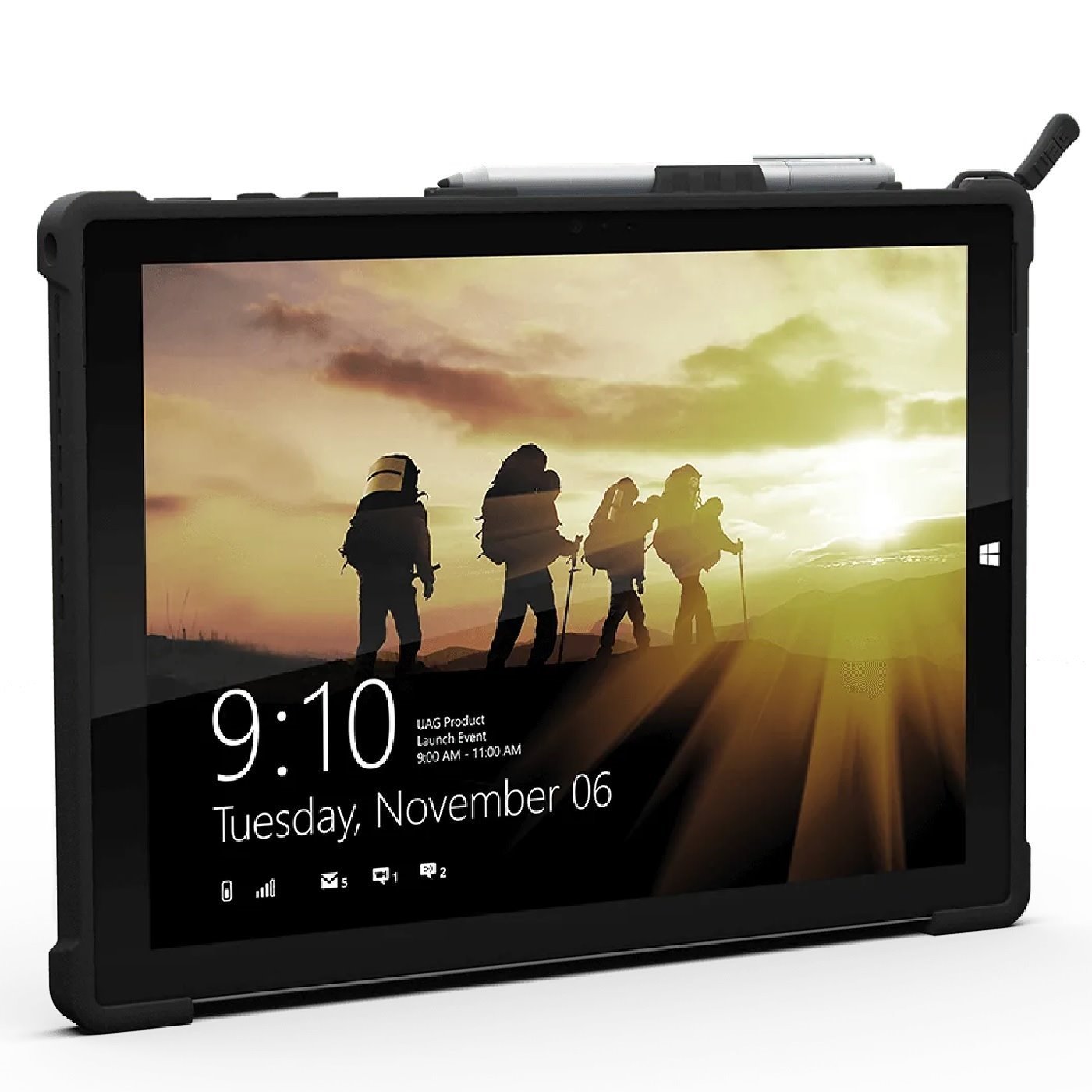 Uag Metropolis Microsoft Surface Pro 7+/7/6/5/4 Case-Black (Uag-Sfpro4-Blk-Vp),Drop+ Military Standard,Raised Screen Surround,Tactical Grip